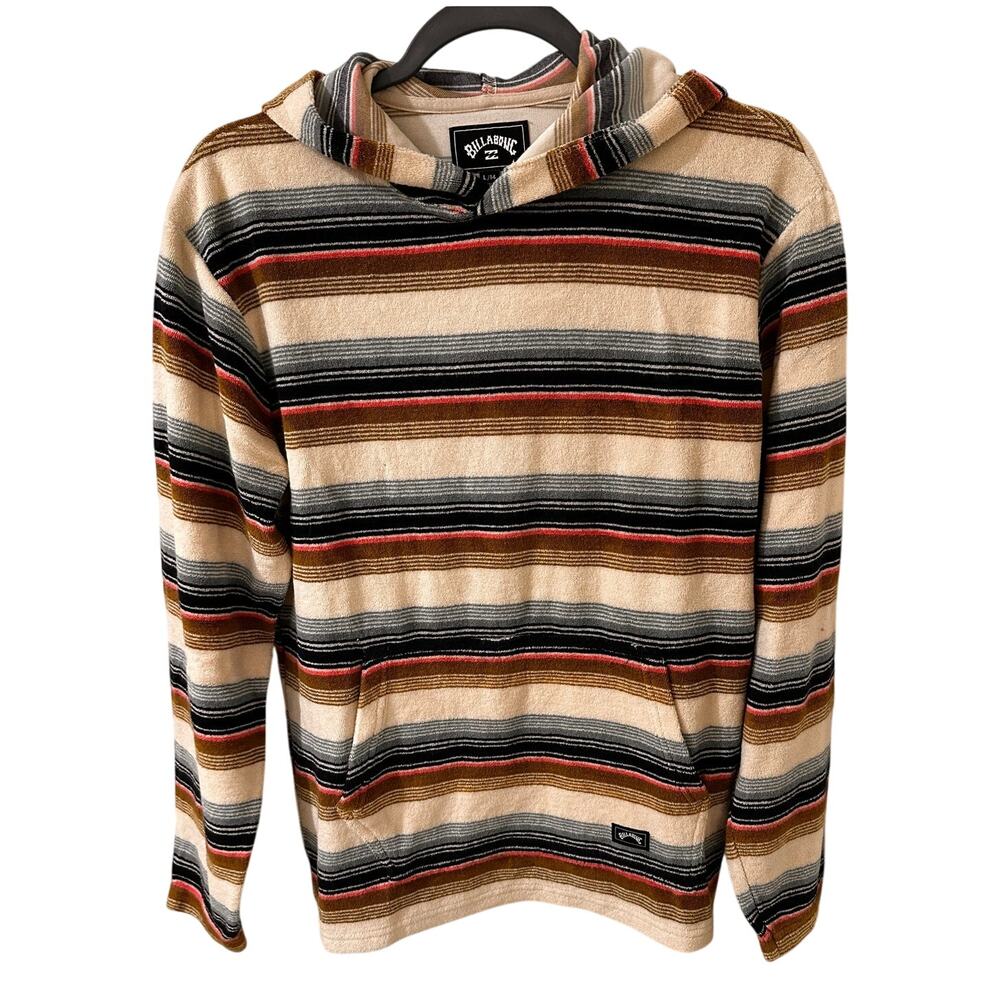 Billabong Multicolor Striped Hoodie Sweater